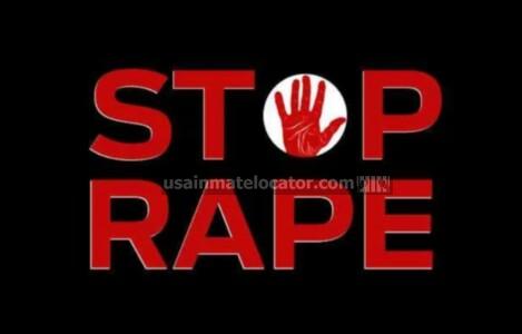 "Stop Rape" sign.