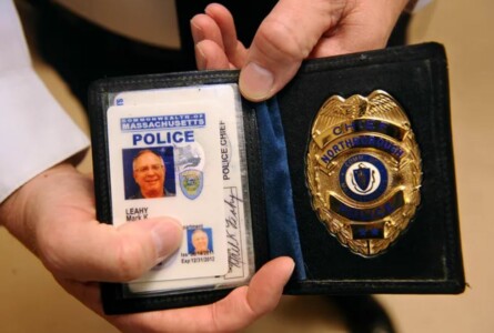 A police ID and badge.